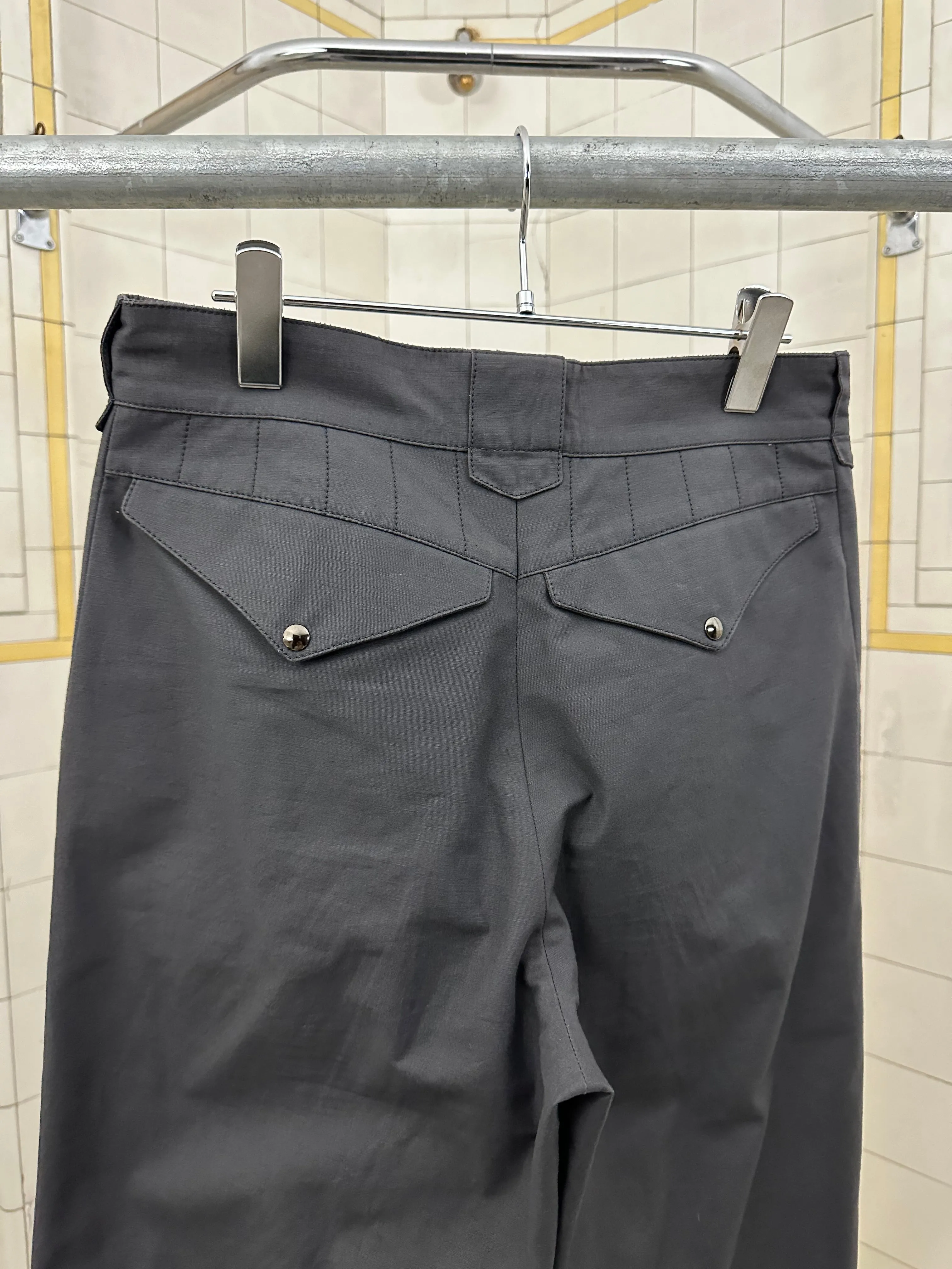 1980s Claude Montana High Waisted Pleated Trousers - Size M