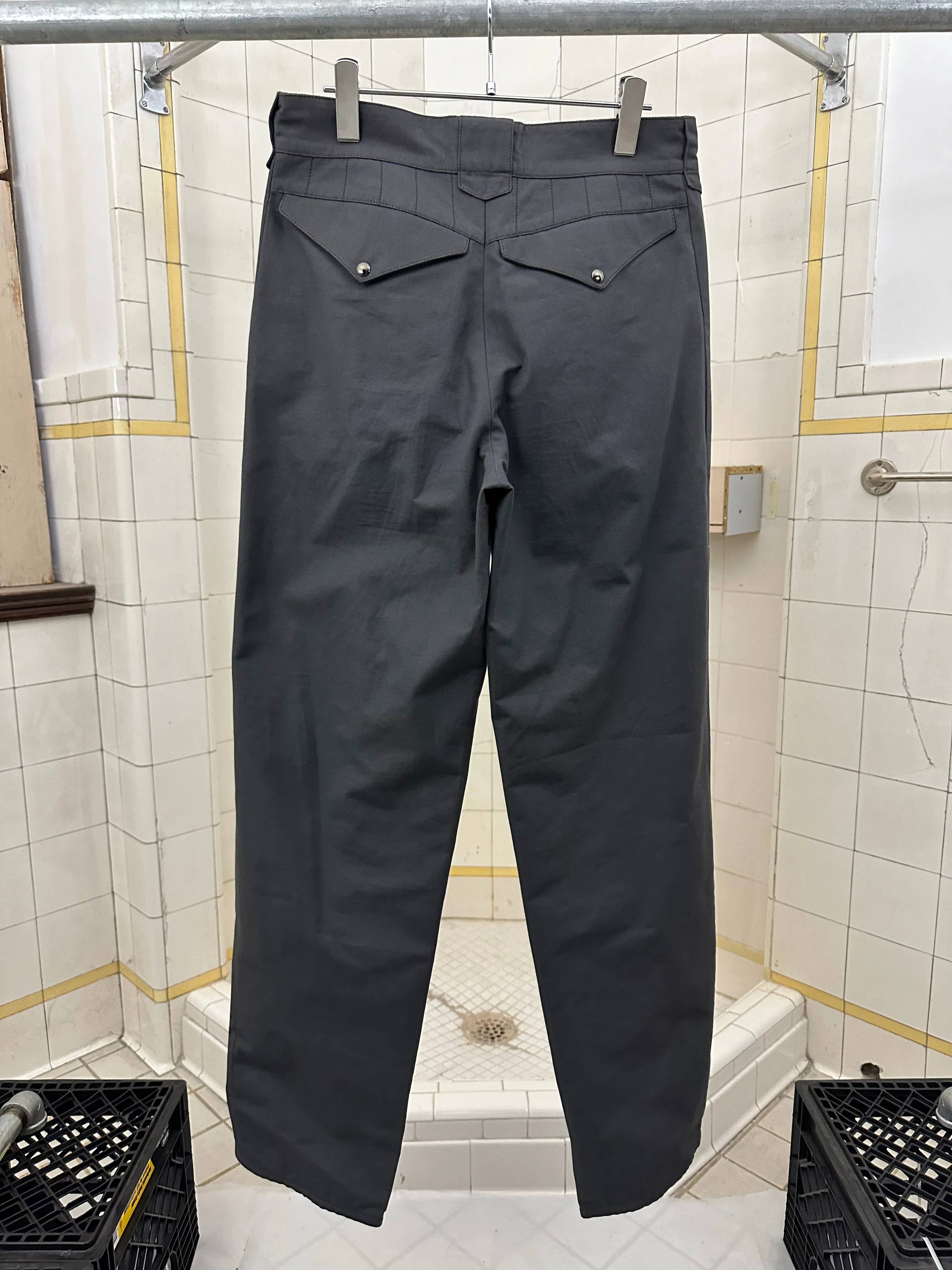 1980s Claude Montana High Waisted Pleated Trousers - Size M