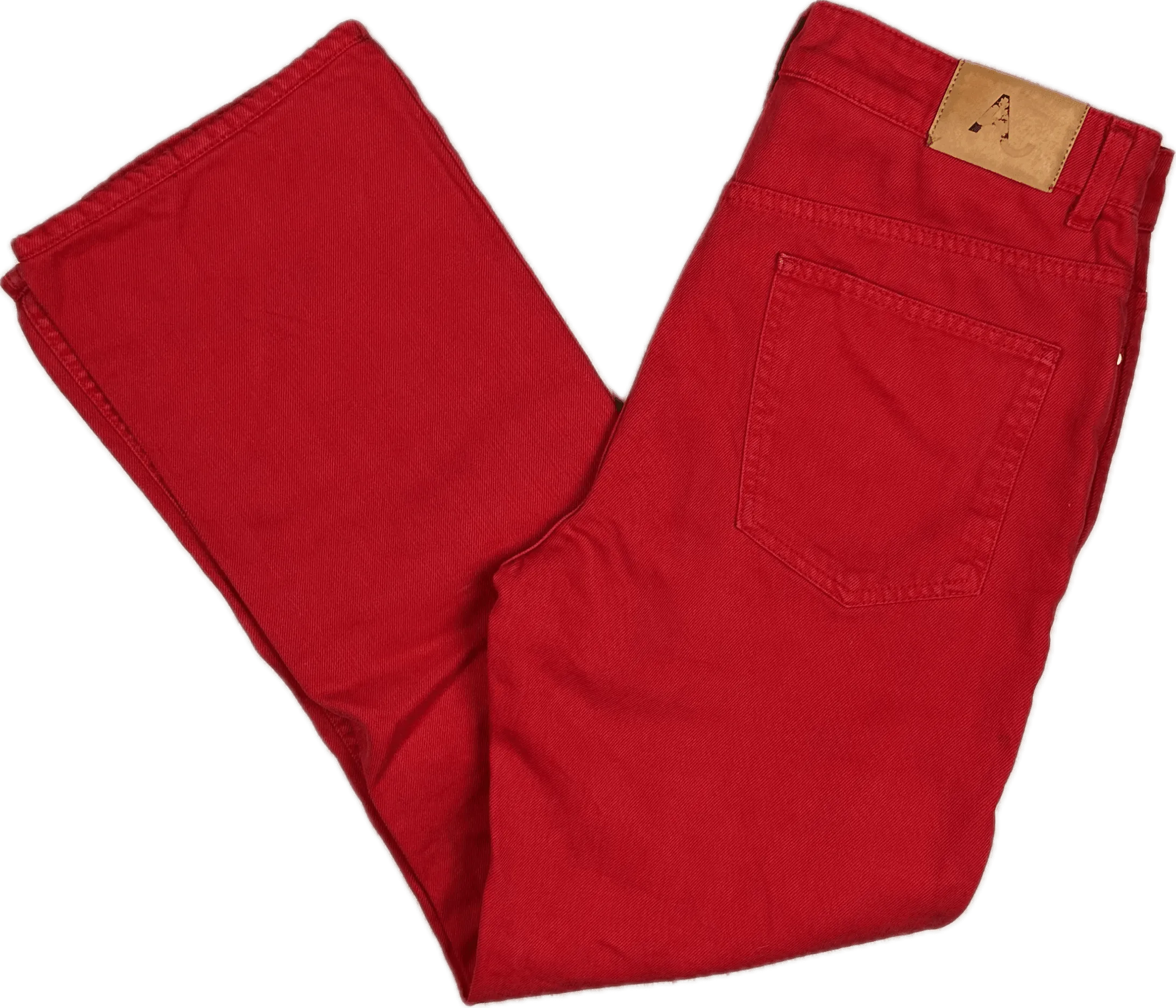 Alexa Chung Red Relaxed Straight Fit Jeans- Size 29