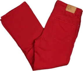 Alexa Chung Red Relaxed Straight Fit Jeans- Size 29