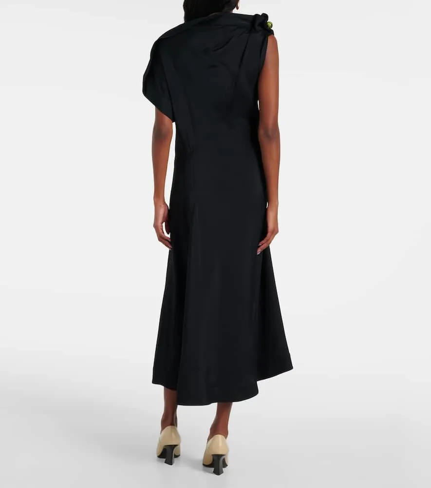 Bottega Veneta Gathered midi dress