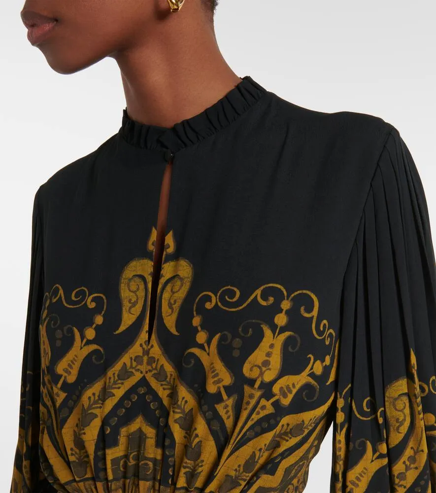 Etro Printed cr√É¬™pe jersey gown