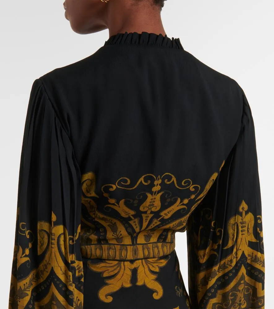 Etro Printed cr√É¬™pe jersey gown