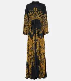 Etro Printed cr√É¬™pe jersey gown