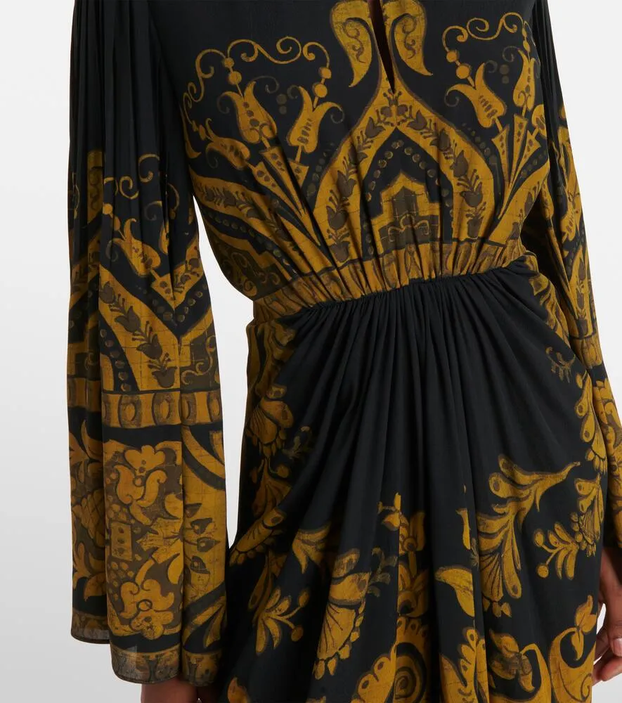 Etro Printed cr√É¬™pe jersey gown
