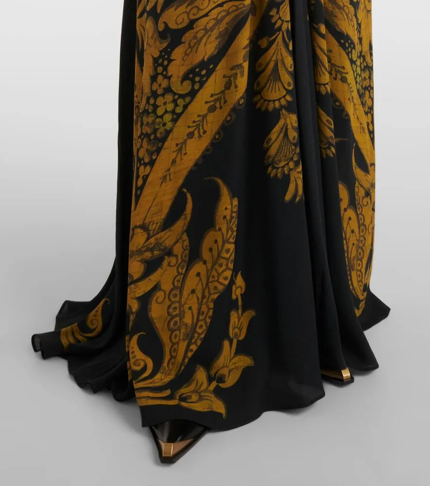 Etro Printed cr√É¬™pe jersey gown