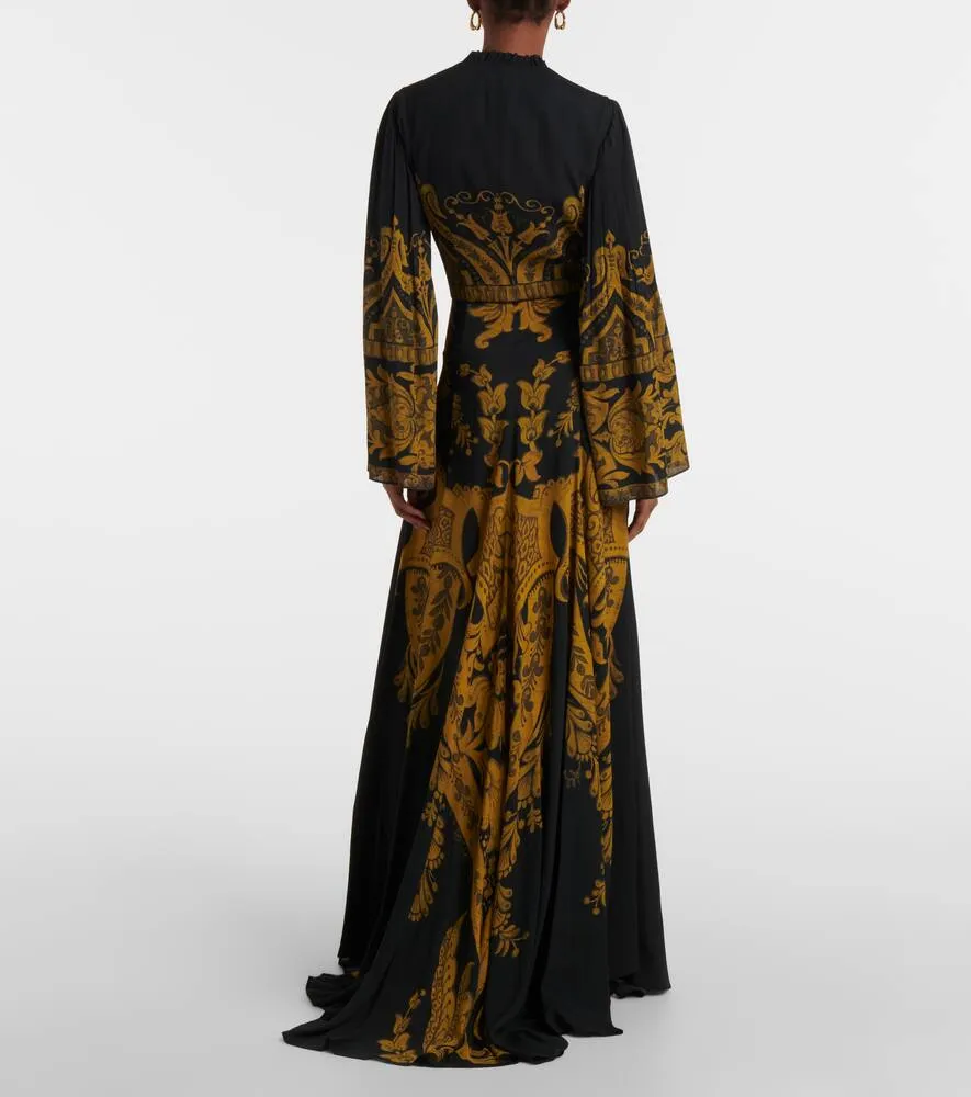 Etro Printed cr√É¬™pe jersey gown