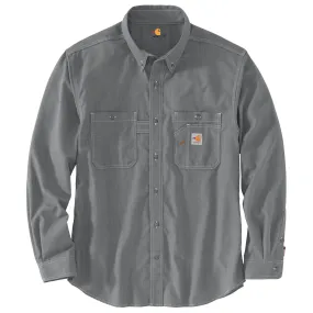 FR FORCE ORIGINAL FIT LONG SLEEVE SHIRT - GRY-Gray | Carhartt 104138