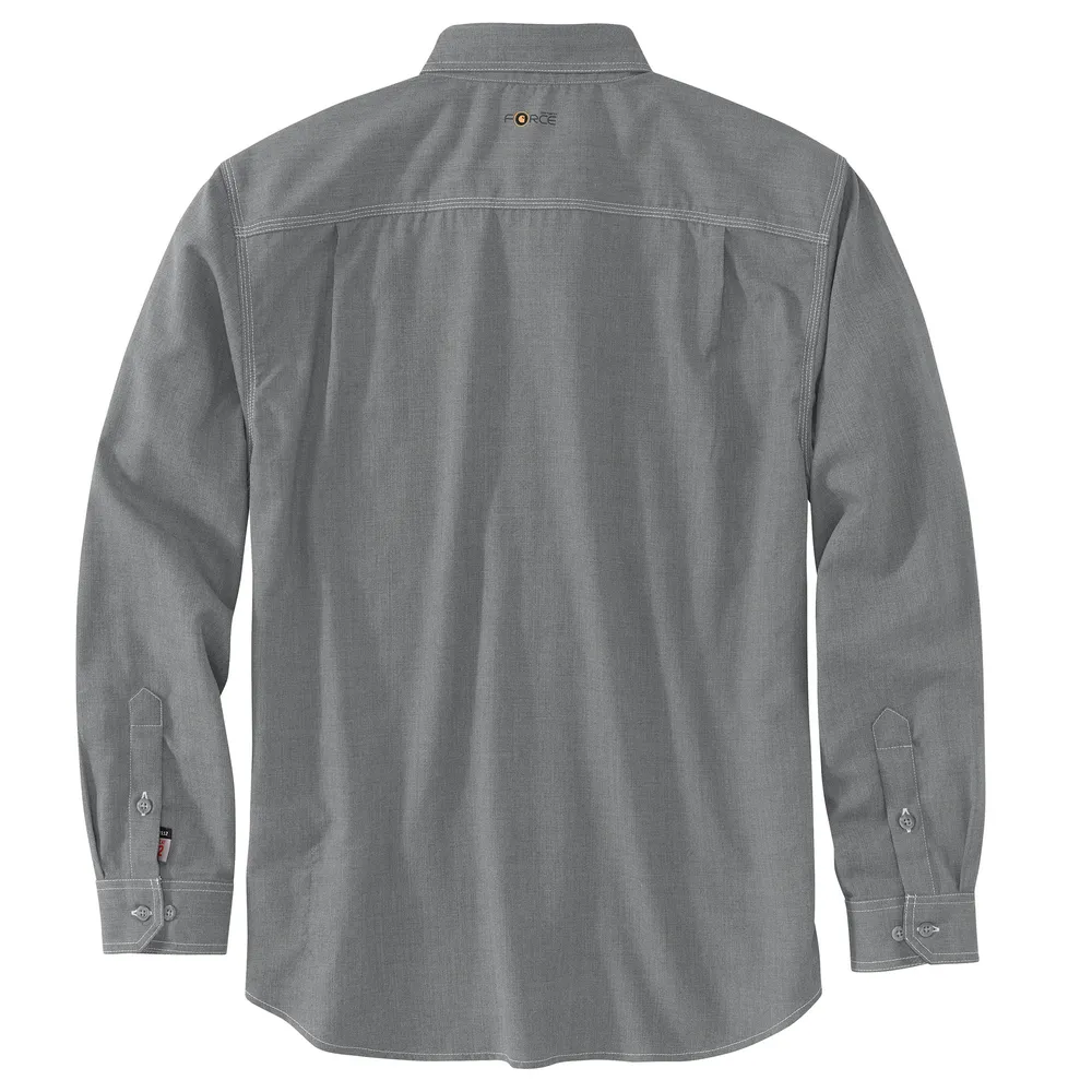 FR FORCE ORIGINAL FIT LONG SLEEVE SHIRT - GRY-Gray | Carhartt 104138