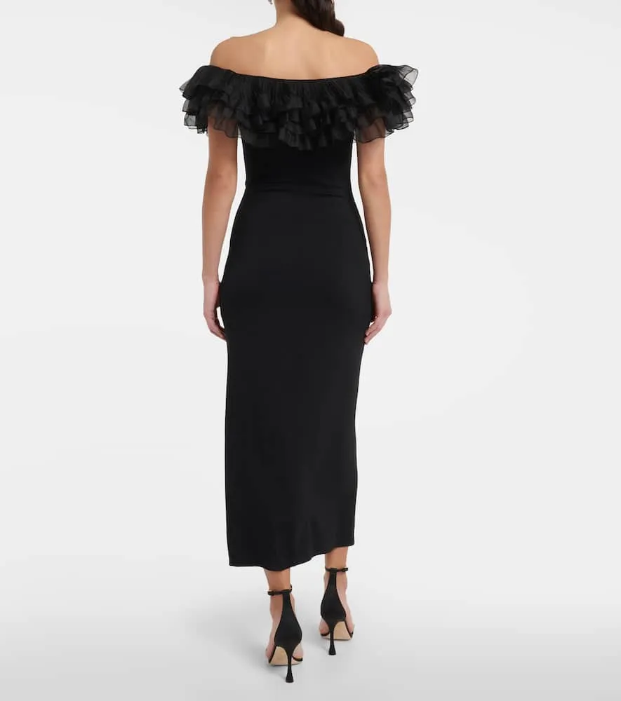 Giambattista Valli Off-shoulder ruffle-trimmed maxi dress