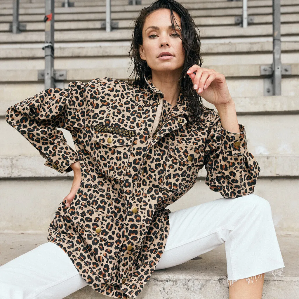 Jane leopard jacket / 100162 - Leopard Printed
