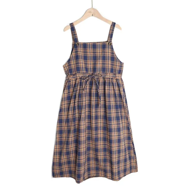 Kawaii Plaid Fashion Pinafore Summer Dress