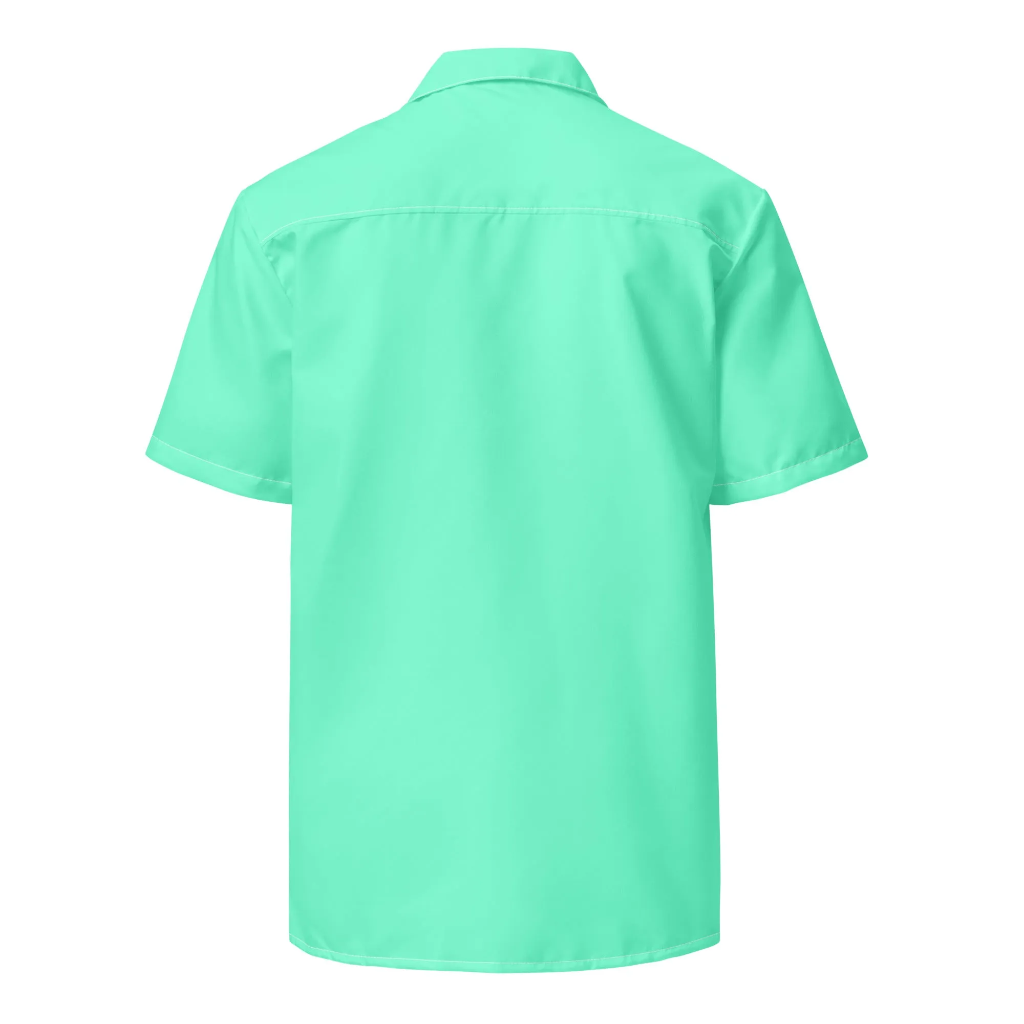 Labelless Aqua Sky Button Down Camp Shirt