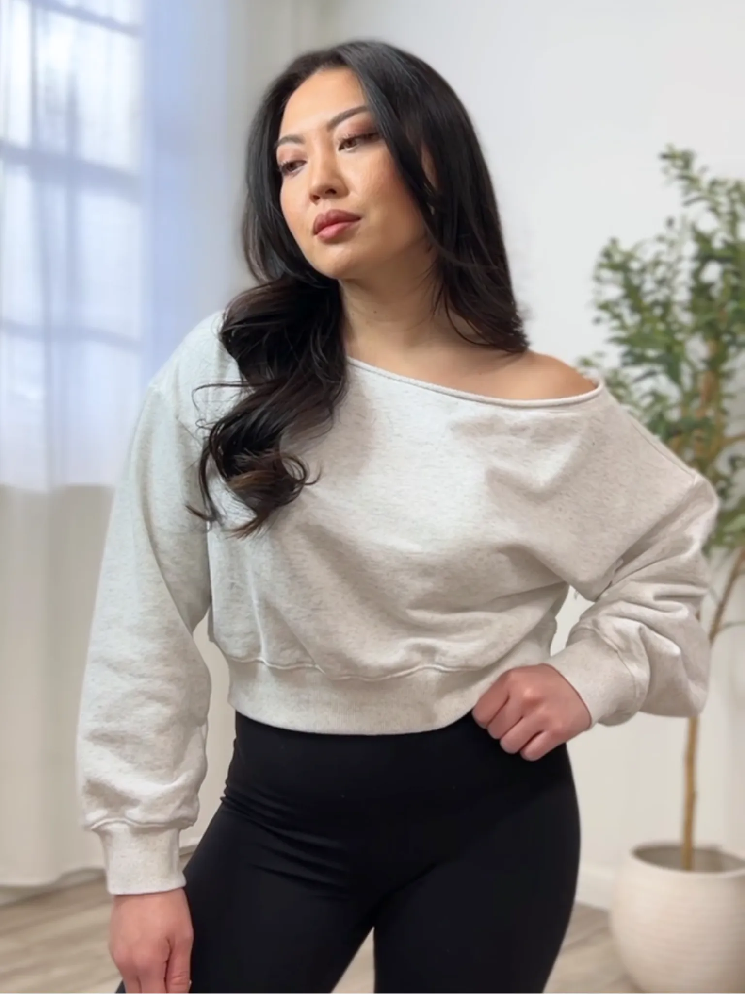 Mae Off-shoulder Sweater Top