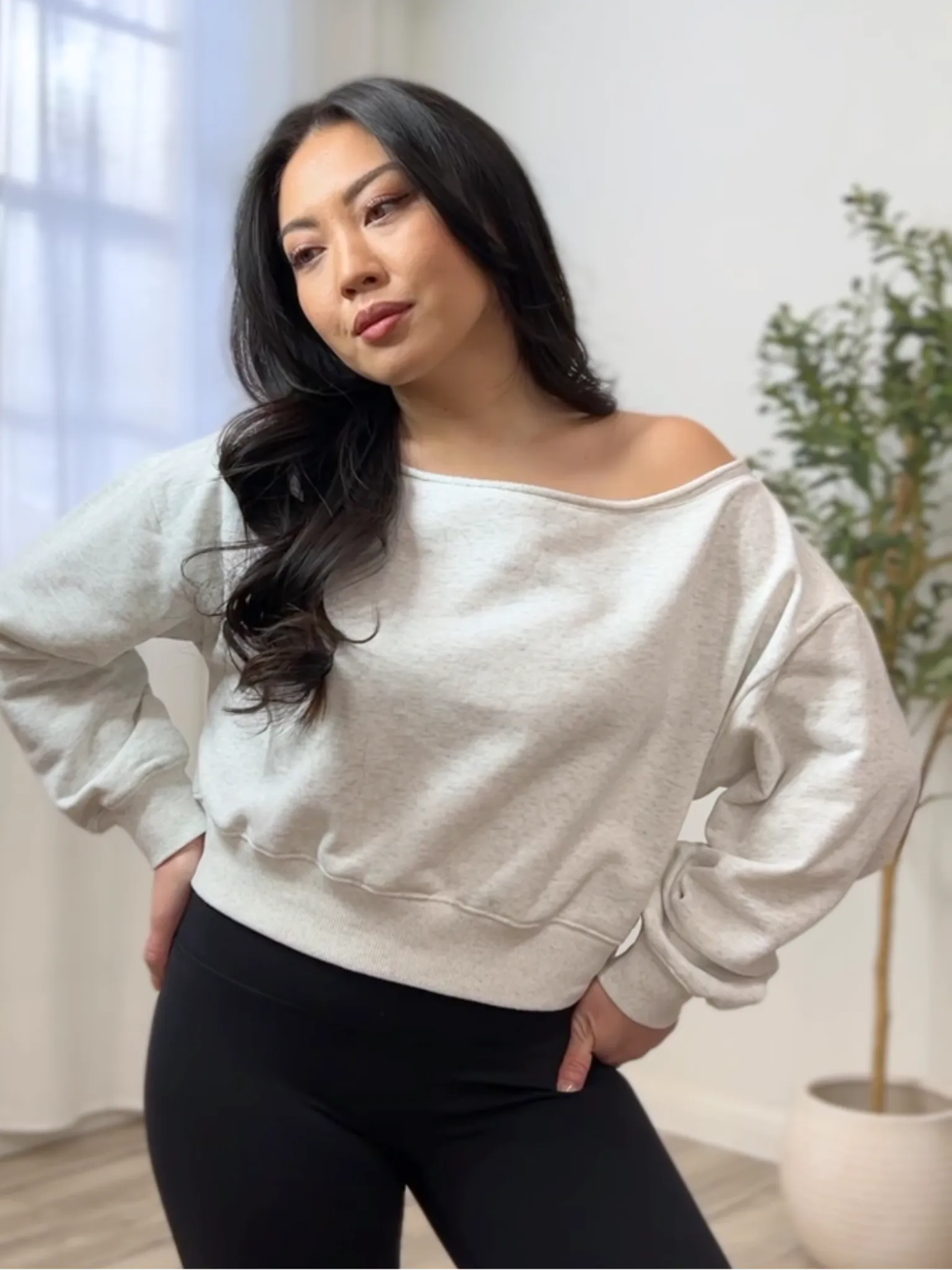 Mae Off-shoulder Sweater Top