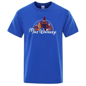 Malt Whiskey Printed T-Shirt – Funny Alcohol-Themed Oversized Tee for Men