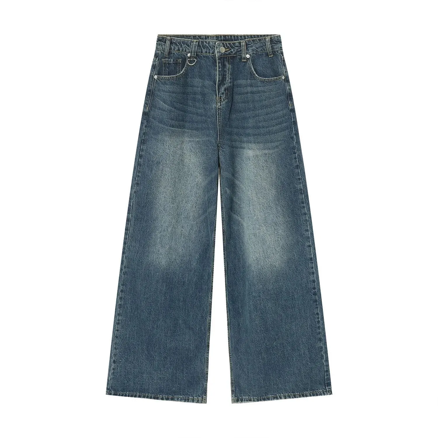 Relaxed Fit Wide-Leg Jeans