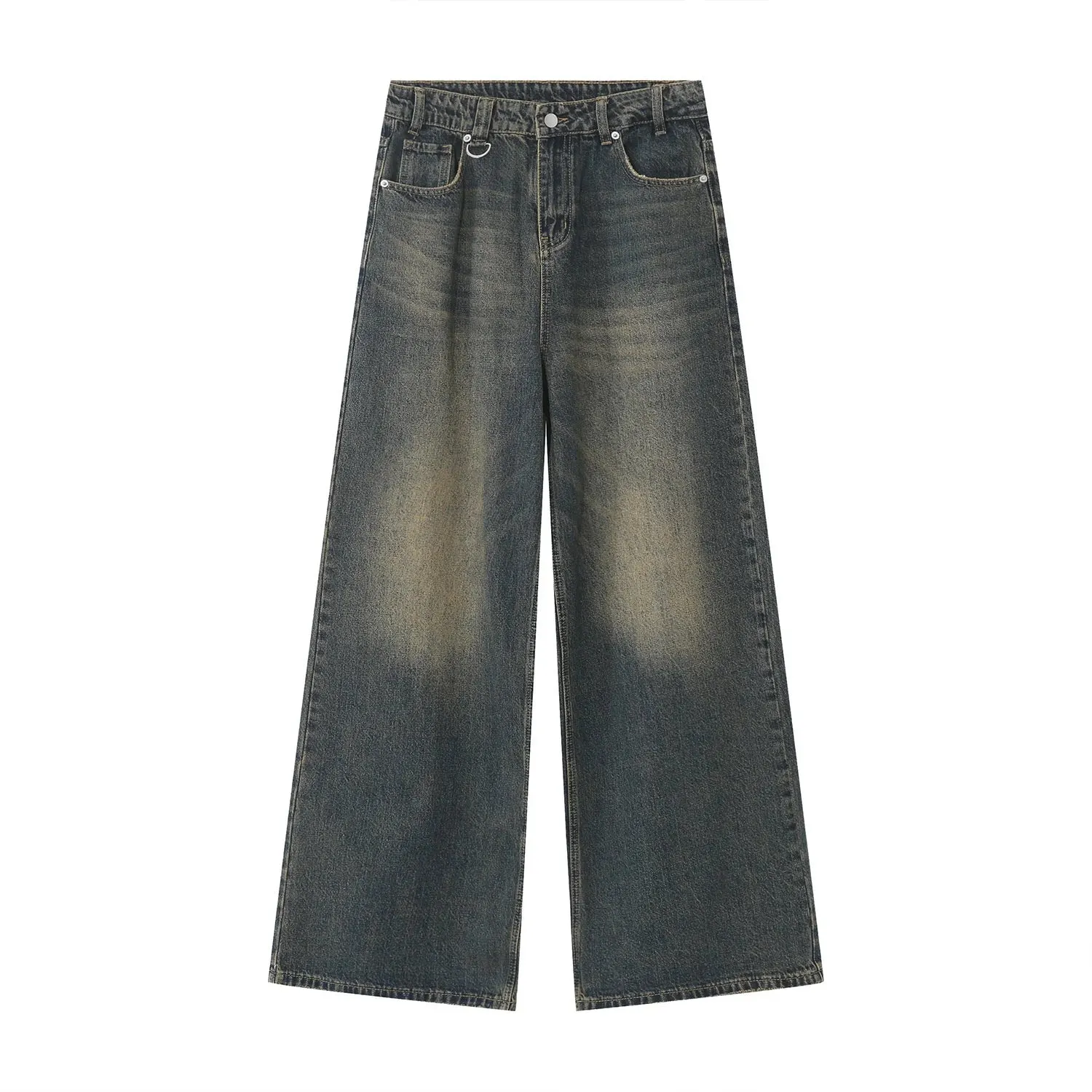 Relaxed Fit Wide-Leg Jeans