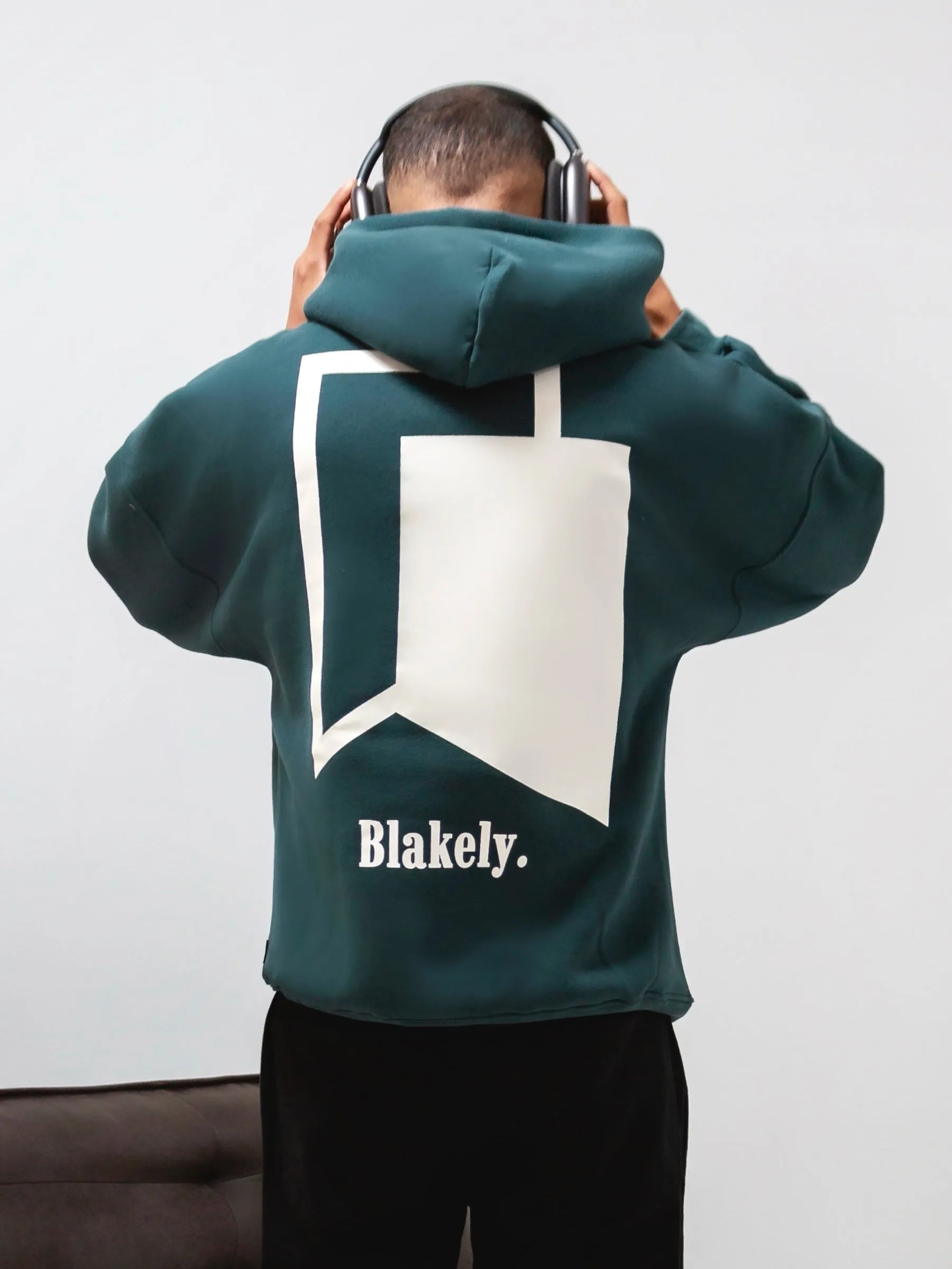 Revolve Relaxed Hoodie - Teal Green