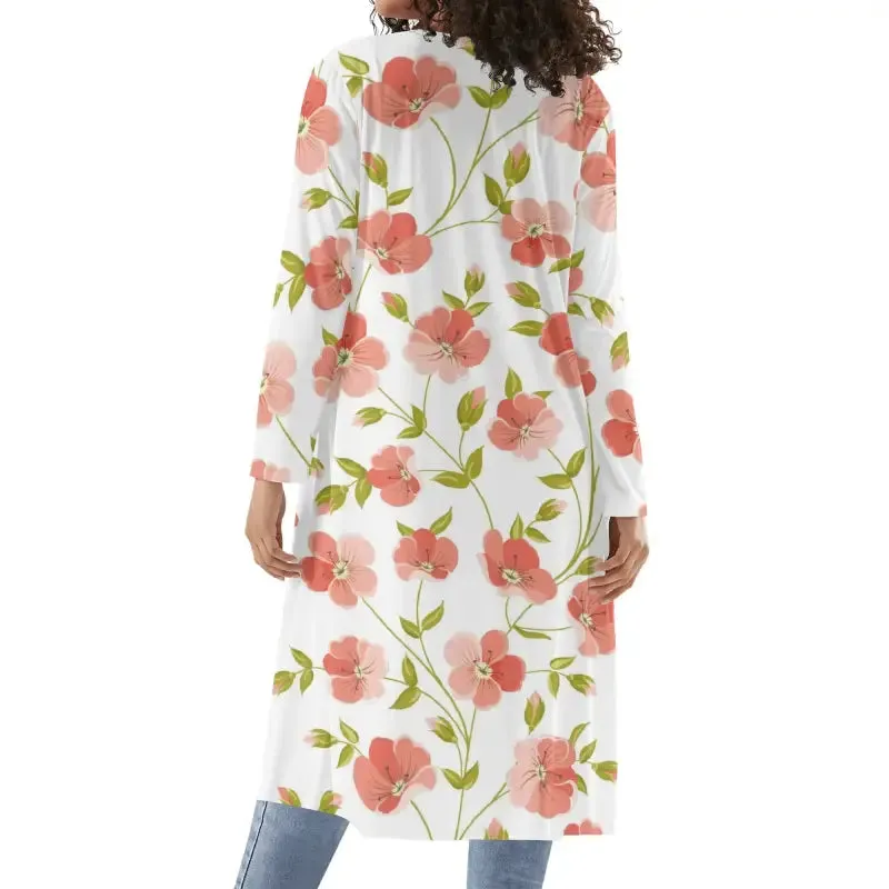 Stay Fly in Our Womens Floral Long Lightweight Kimono Cardigans