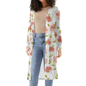 Stay Fly in Our Womens Floral Long Lightweight Kimono Cardigans