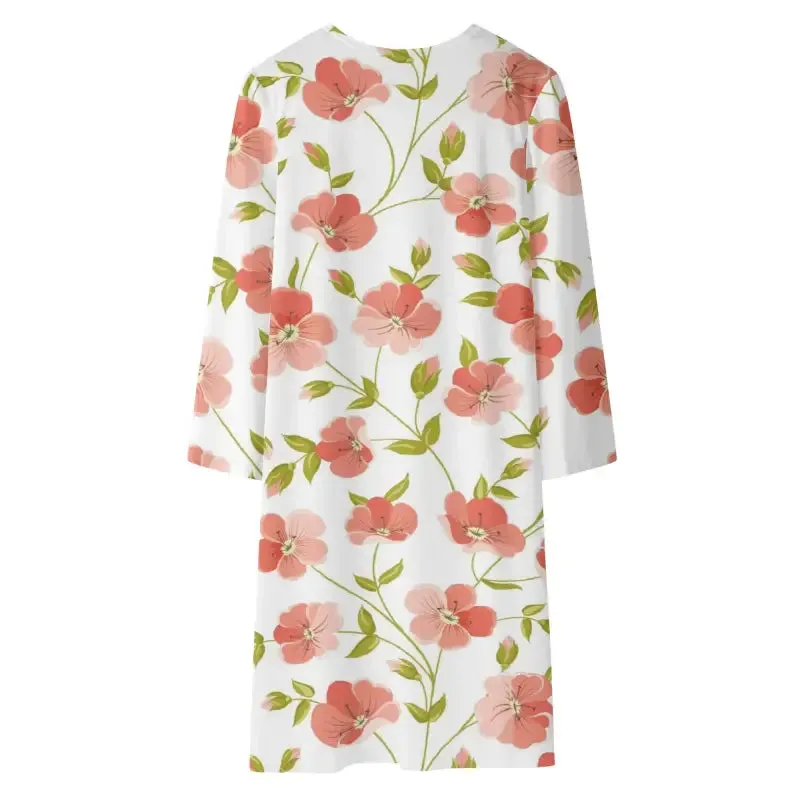 Stay Fly in Our Womens Floral Long Lightweight Kimono Cardigans
