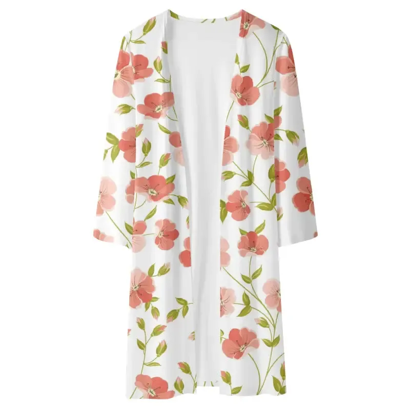 Stay Fly in Our Womens Floral Long Lightweight Kimono Cardigans