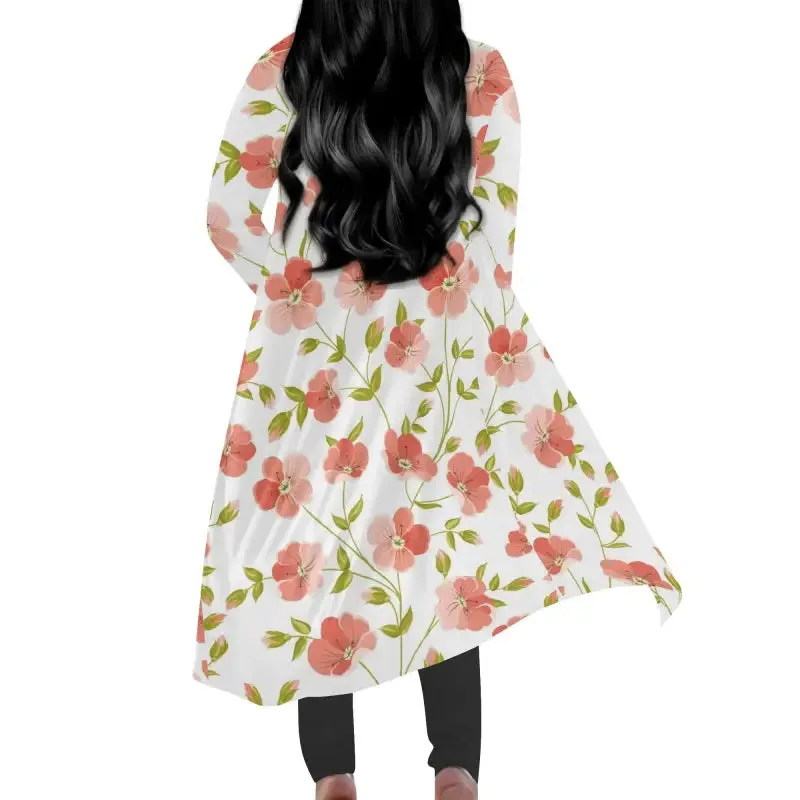 Stay Fly in Our Womens Floral Long Lightweight Kimono Cardigans