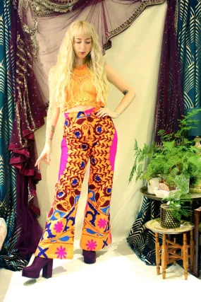 Suzani Embroidered Flares